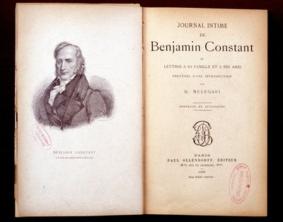 本杰明-芬斯特的日记。1895年版。 作者 法语学校