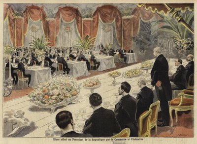 1897年巴黎证券交易所法国工商业领袖的晚宴 作者 法语学校