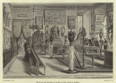 展示客厅家具，Pavillon de Flore，罗浮宫，巴黎 作者 法语学校