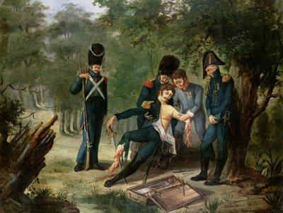 1813年10月30日至31日在哈瑙战役中医生Larreys救护车 作者 法语学校