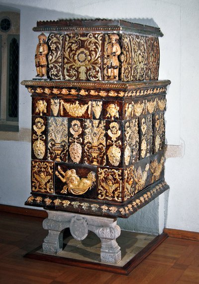 国内炉灶，c。 1705（陶瓷） 作者 法语学校