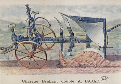 由Antoine Bajac发明的双犁Brabant，c.1900 作者 法语学校