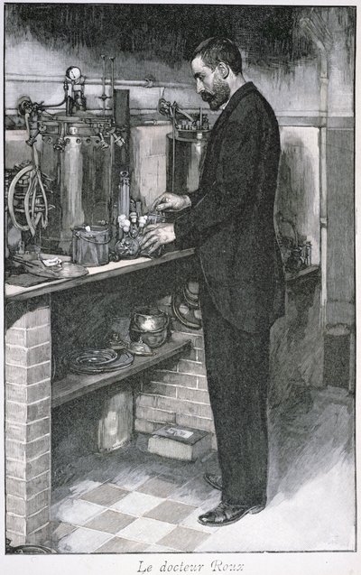 Pierre Emile Roux博士（1853-1933），来自The Illustre Review，1894年10月1日 作者 法语学校