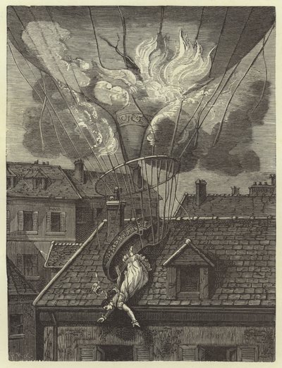 1819年7月6日，航空公司布兰查德夫人戏剧性地死亡 作者 法语学校