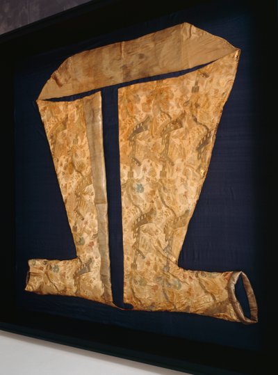 勃兰登堡 - 普鲁森公主Louise Dorothea Sophia的着装礼服，c.1704-05（丝绸，锦缎和银色锦缎） 作者 法语学校