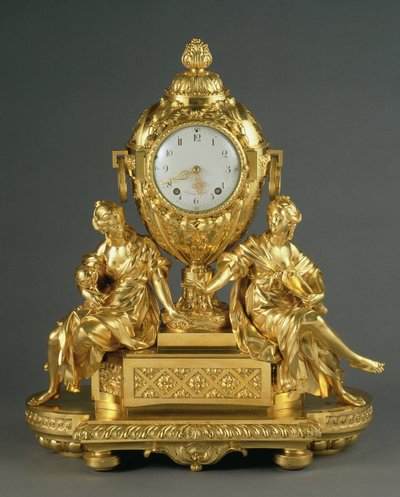 路易十六早期壁炉钟，1765（ormolu） 作者 法语学校