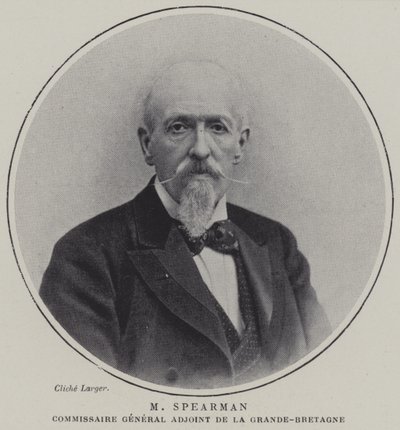 Edmund Spearman, Assistant Commissioner General of the British Commission for the Exposition Universelle 1900, Paris (colour litho) 作者 法语学校