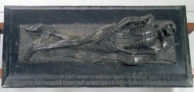 Guillaume Lefranchois（d.1446）的肖像画，被称为Potier，医生和白求恩的佳能，1446年 作者 法语学校