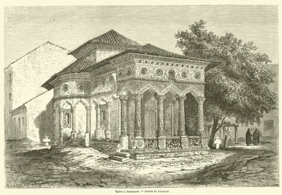 Eglise e Bucharest (engraving) 作者 法语学校