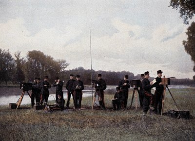 Electric and Optical Telegraphy - in “” Military Album”” 作者 法语学校