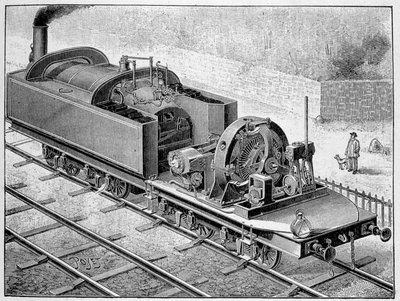 Electric locomotive Heilmann - in “” Album of Science; illustrious scientists; Great discoveries””” 1896. 作者 法语学校
