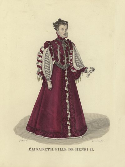 瓦卢瓦的伊丽莎白，法国国王亨利二世的女儿 作者 French School
