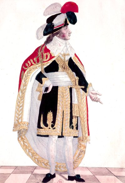 Emmanuel Joseph Sieyes（彩色雕刻） 作者 法语学校