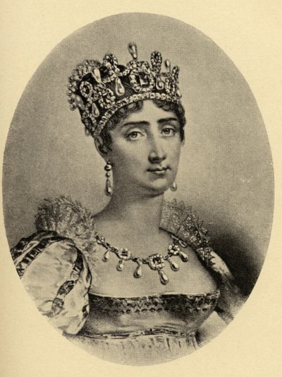 约瑟芬皇后（1763-1814）从“小旅程到着名女性的家园”的插图，出版于1897年 作者 法语学校