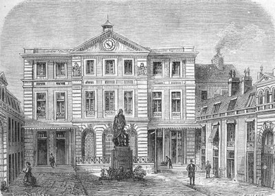 Imperiale Imperial Imprimerie 的入口庭院，当时位于罗翰酒店内 -（雕刻）1864 年 作者 法语学校