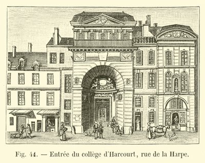 哈考特学院入口，rue de la Harpe 作者 法语学校