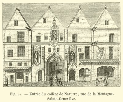进入Navarre学院，rue de la Montagne-Sainte-Genevieve 作者 法语学校