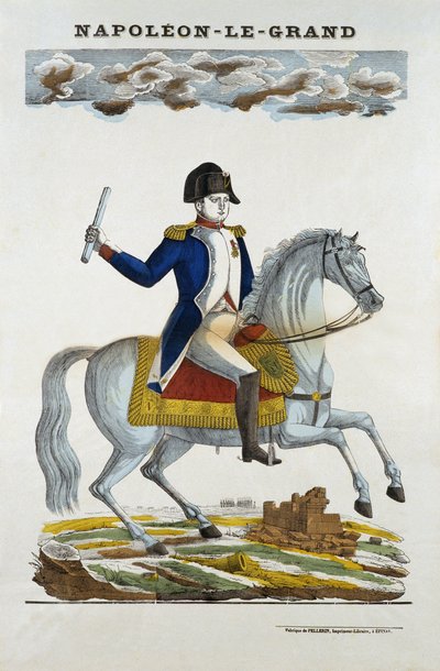 Equestrian portrait of Napoleon I Bonaparte (1769-1821). 作者 French School