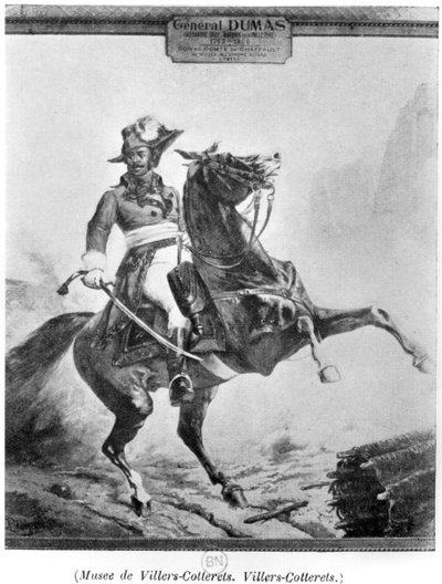 Thomas Alexandre Dumas的骑马肖像（1762-1806） 作者 法语学校