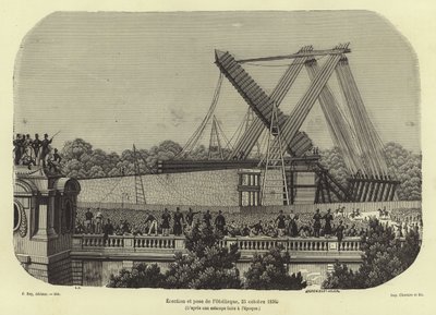 1836年在巴黎建造卢克索方尖碑 作者 法语学校