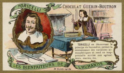 Evangelista Torricelli, Italian physicist and mathematician (chromolitho) 作者 法语学校