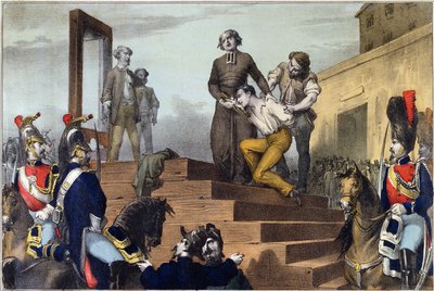 执行Jean-Baptiste Troppmann（1848-1970）1870年1月19日，1870年 作者 法语学校