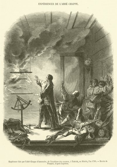 1761 年在西伯利亚托博尔斯克的科学院神父 Chappe d