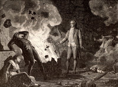法国埃松炸药厂爆炸，c。 1788（刻） 作者 法语学校