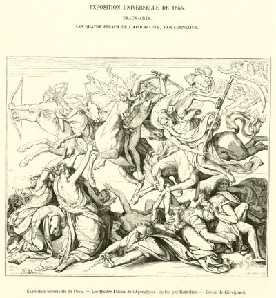 1855 年世界博览会，Les Quatre Fleaux de l