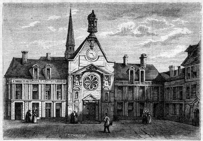 不治之症妇女医院的外观，建于 1634 年至 1757 年之间，并于 1861 年修复。也称为 Laennec 医院。 巴黎 作者 法语学校