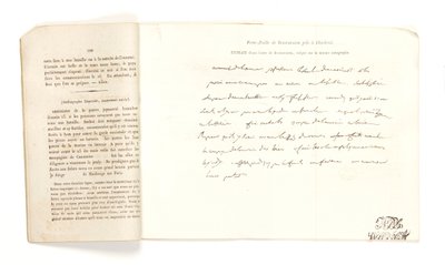 来自波拿巴的一封信的摘录，来自“Portefeuille de Buonaparte pris à Charleroi on June 18, 1815”（纸本笔墨） 作者 法语学校