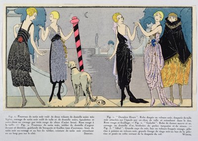 时装设计Jacques Doucet（1853-1929）和House of Worth来自Les Elegances Parisiennes，1920-21冬季 作者 法语学校