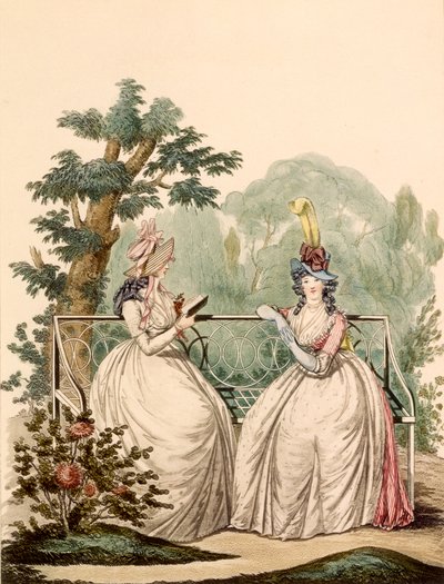 时尚板材的女士们在夏日礼服 -  Modes Anglaises，1794 作者 法语学校