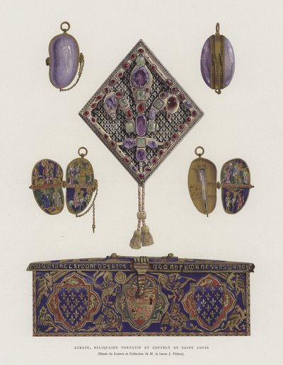 Fastening, portable reliquary and casket of St Louis (Louis IX of France) 作者 法语学校