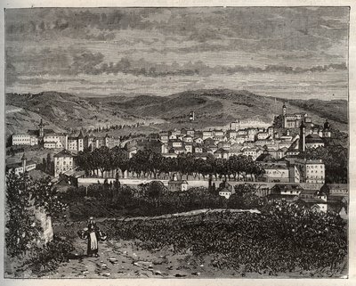 Figeac - Lot, in the Midi-Pyrenees region - engraving in “La France illustree: geography, history, statistical administration” by V.A. Malt-Brown. 1884 作者 法语学校