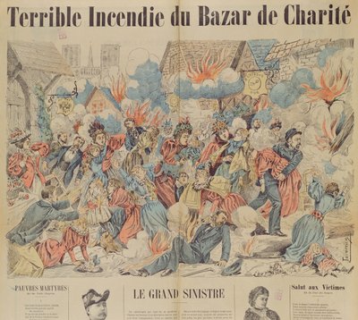 1897年5月4日在Bazar de la Charite开火 作者 法语学校