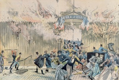 1897年5月4日，Bazar de la Charite从Le Pelerin，1897年开火 作者 法语学校