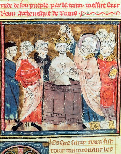 Fol.11r St. Remigius，Rheims的主教 作者 法语学校