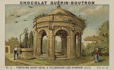 Fontaine Saint-Jean，位于加尔的Villeneuve-les-Avignon 作者 法语学校