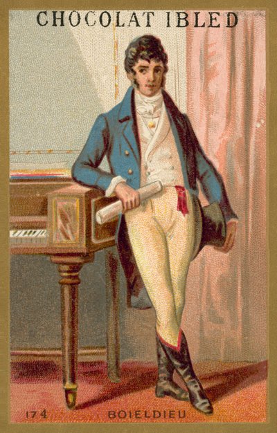 Francois-Adrien Boieldieu, French composer (chromolitho) 作者 法语学校