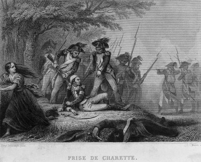 Francois-Athanase de Charette de la Contrie (Francois Athanase: 1763-1796) - 在Thiers的 "Revolution francaise"。19世纪 作者 法语学校