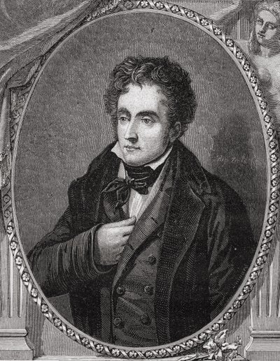 弗朗索瓦·雷内，Chateaubriand的子爵（1768-1848）来自“法国大革命的历史”，Louis Blanc（1811-82） 作者 法语学校