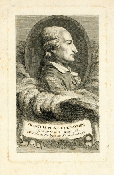 Francois Pilatre de Rozier，1785年 作者 法语学校