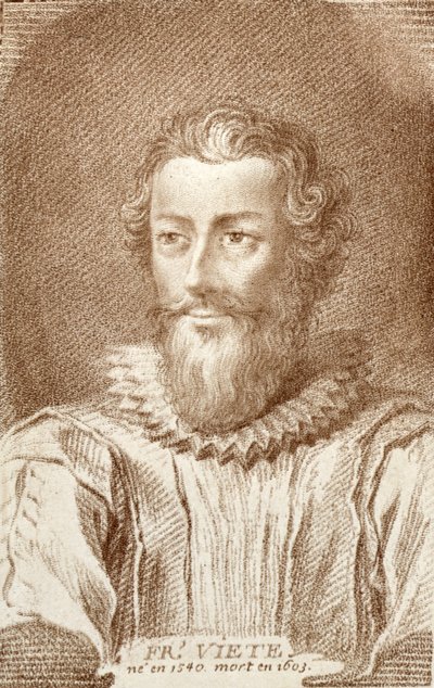 Francois Viete（1540-1603），亚历山大·萨维里安（1720-1805）的数学家历史插图，1766年在巴黎出版 作者 法语学校
