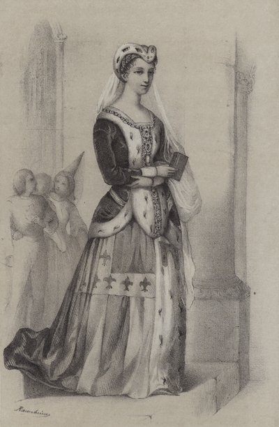 Francoise De Bretagne, Duchesse De Bretagne (engraving) 作者 法语学校
