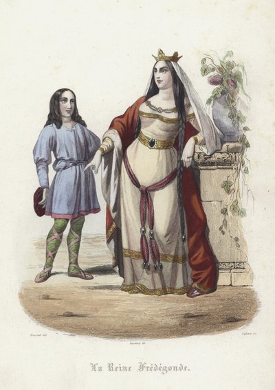 Fredegund，Chilperic I的Queen Consort，Neustria的法兰克国王 作者 法语学校