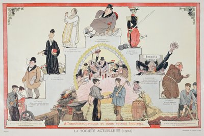 释放工人，1902年 作者 French School