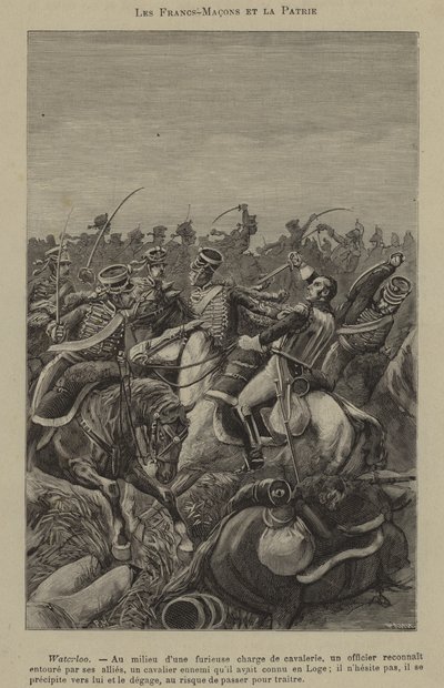 Freemasons and patriotism (engraving) 作者 法语学校