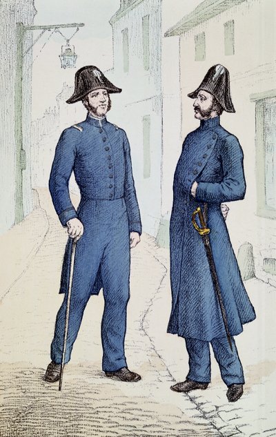 法国警察c.1829-30 作者 法语学校
