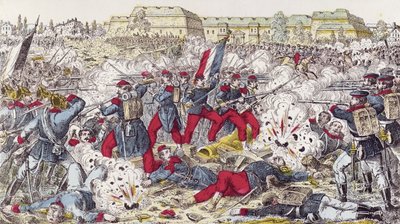 1870年8月31日，普鲁士军队在轿车战役中被法国军队包围 作者 法语学校